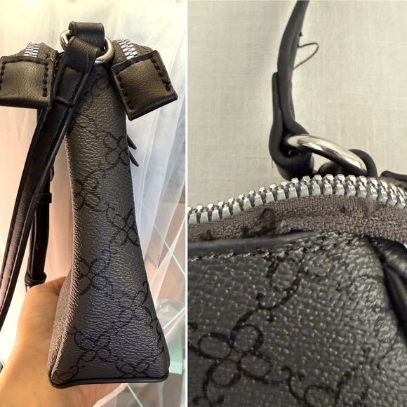 Nine West Small Crossbody Bag Multi Compartment Zip Closed Adjustable Strap - Picture 5 of 14